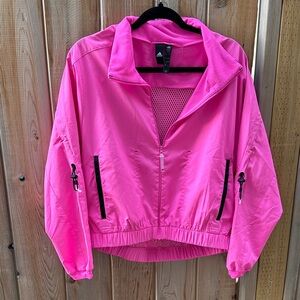 Size S oversized Adidas Women's Vibrant Pink Bomber Jacket